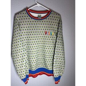 Blake Anderson Bored Teenager USA Neon Green Dot Board Gray Crewneck Sweater M